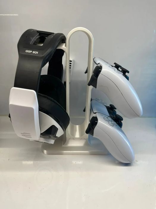 Универсална стойка за 2 контролера и слушалки