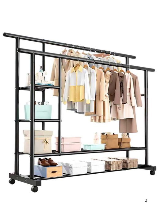 Металлическая вешалка для одежды Полка для обуви Вешалка Гардероб