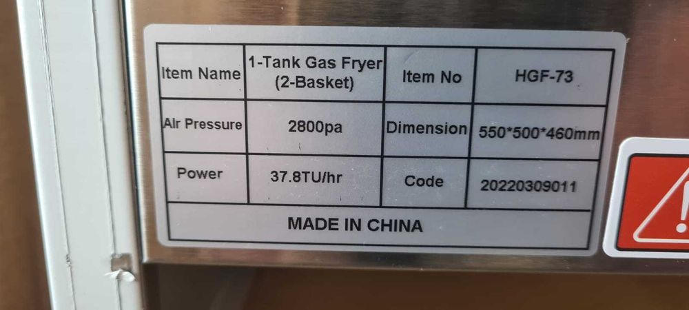 Lichidare stoc Friteuza cuva mare gaz langos TRANSPORT GRATUIT