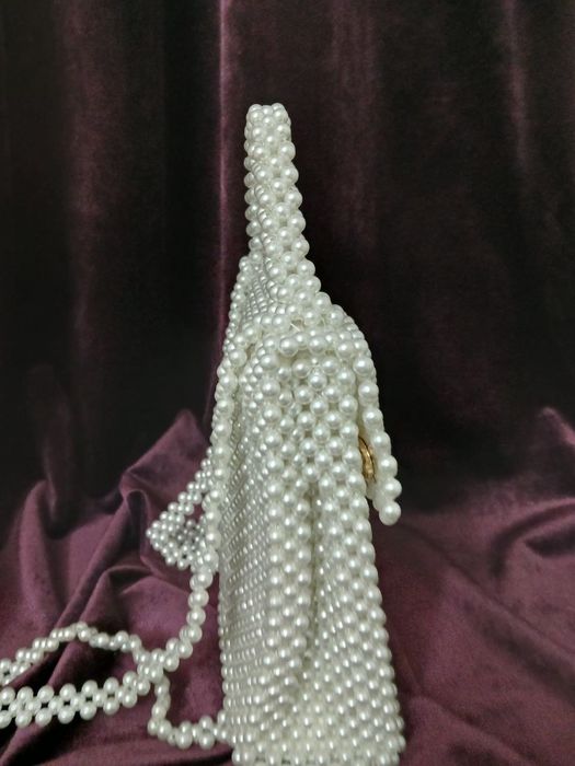 Рюкзак сумка из жемчужных бусин отличный подарок