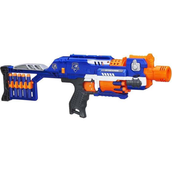 Оригинален Nerf N-Strike Elite Stockade в много добро състояние