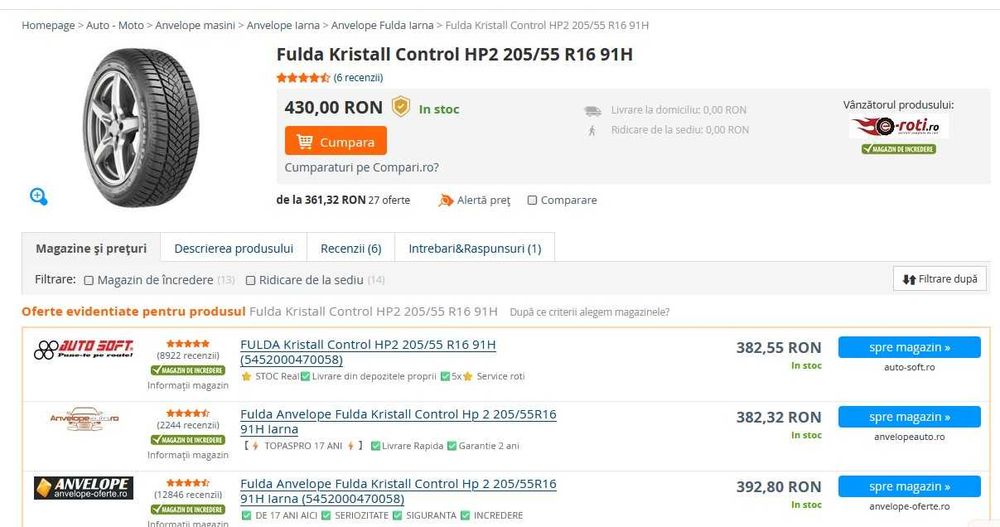 Roti Opel Astra K 205/55R16 M+S cu senzori presiune. 1590 lei Oferta limitata!
