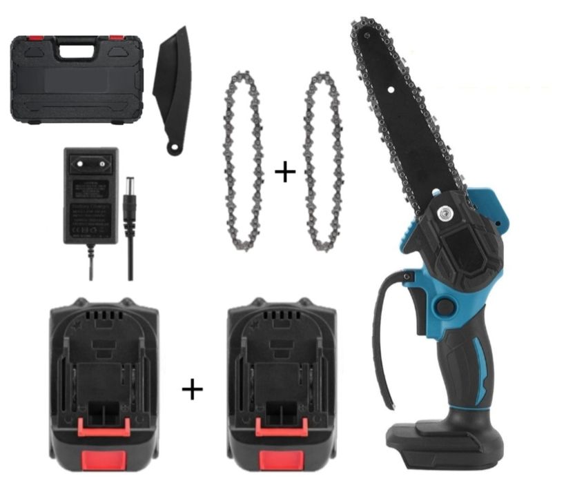 Drujba Fierăstrău portabil,fara fir cu 2 acumulatori 48V lama 15 cm 2