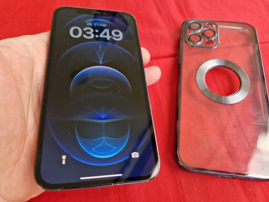 -Iphone 12Pro, ca Nou, Blue, 128Gb, 6Ram Bat: 100% ireprosabil stare perfecta poze reale doar telefonul nici o restrictie