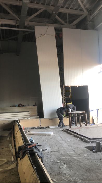 Монтаж Сэндвич панелей