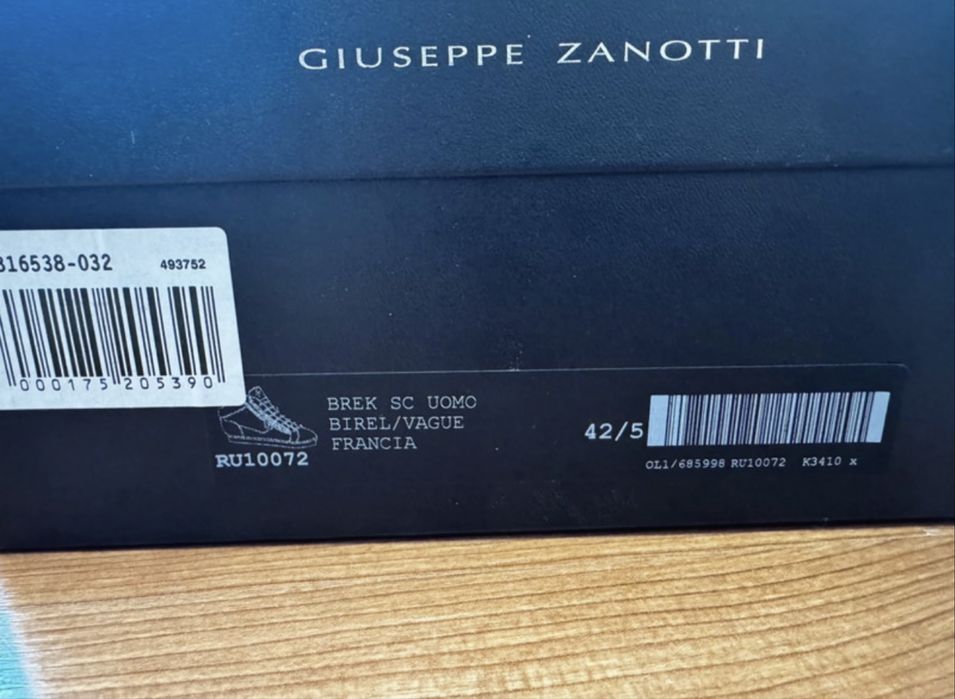 Giuseppe Zanotti sneakers high 42,5 EU
