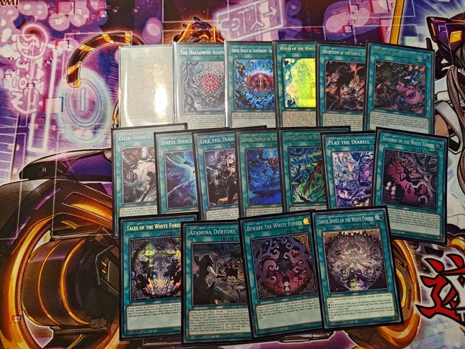 Yu-Gi-Oh azamina, snake eye,diabell, white forest deck