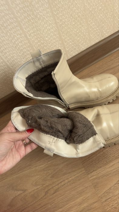 Зимние сапожки, нат мех.