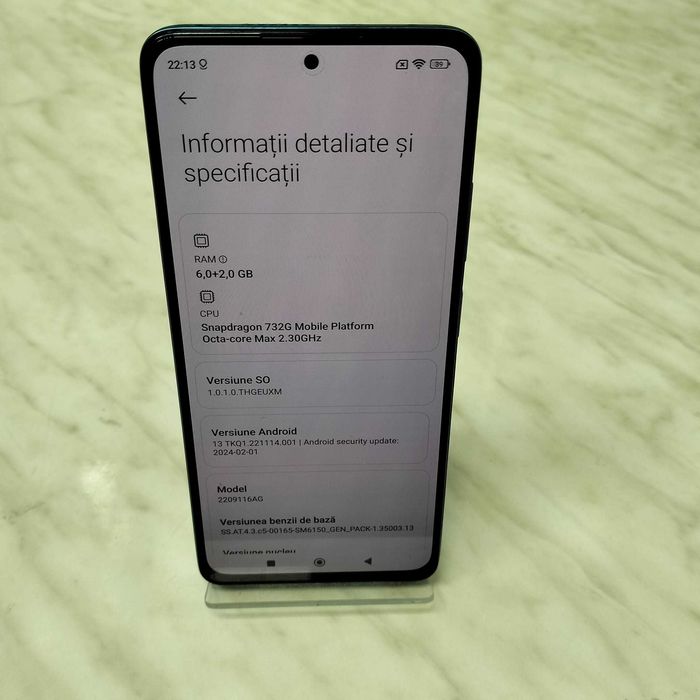 Telefon Xiaomi Redmi Note 12 Pro 4G Blue Zeus Amanet Rahova 28702