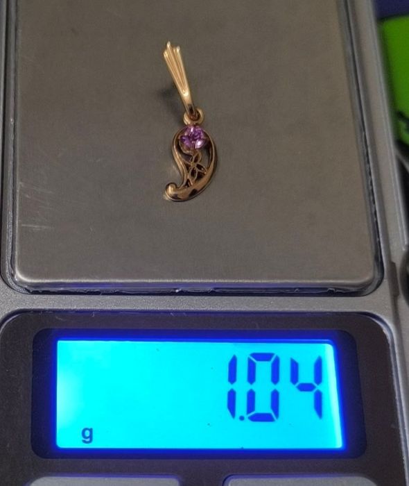 Кулон золотой 583 СССР 1,04гр