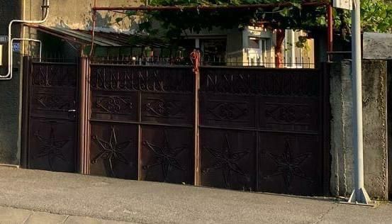 2 porți de tabla 2x2 m aprox, plus ușă  intrare pietonal 1x2m stare fo