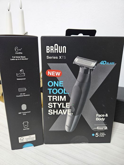 Aparat Braun seria XT5, cutie