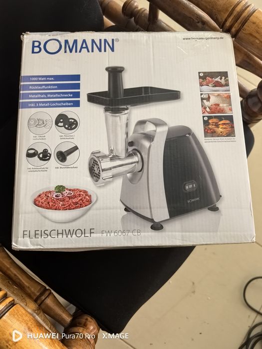 електрическа месомелачка Bomann FW 6067 CB с мощност 1000W [5.2, 5.10]