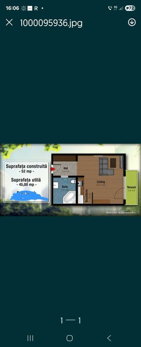 Vând apartament o camera