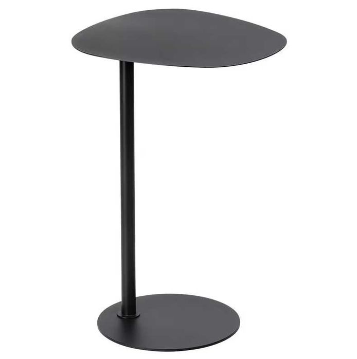 Masuta NOUA de cafea neagra din metal, 35X25X53cm, noptiera