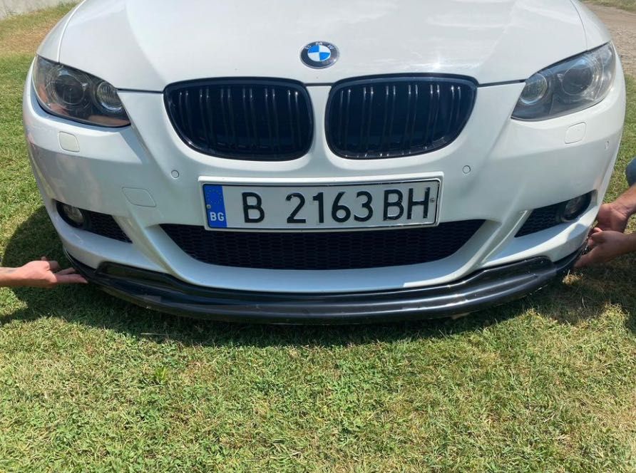 Преден Лип Спойлер BMW БМВ E92 - GTS ГТС Дизайн - Черен Гланц - Пре-Фейс НА СКЛАД!!