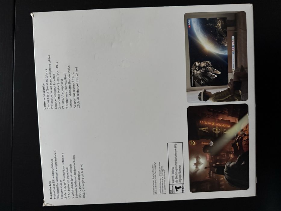 Ochelari VR META Quest 3S,256 GB, Alb,Nou,Sigilat