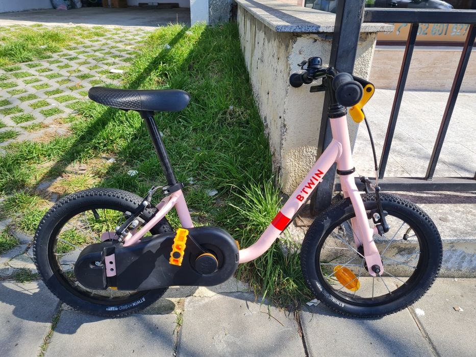 BTWIN ДЕТСКИ ВЕЛОСИПЕД 14 инча, модел с и без педали, колело 2 в 1