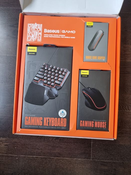 Baseus GAMO Mobile Gaming Keyboard & Mouse Hub - Black