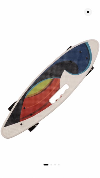 Penny board Action One® Portabil ABEC-7, PU, Aluminiu, Color Wave