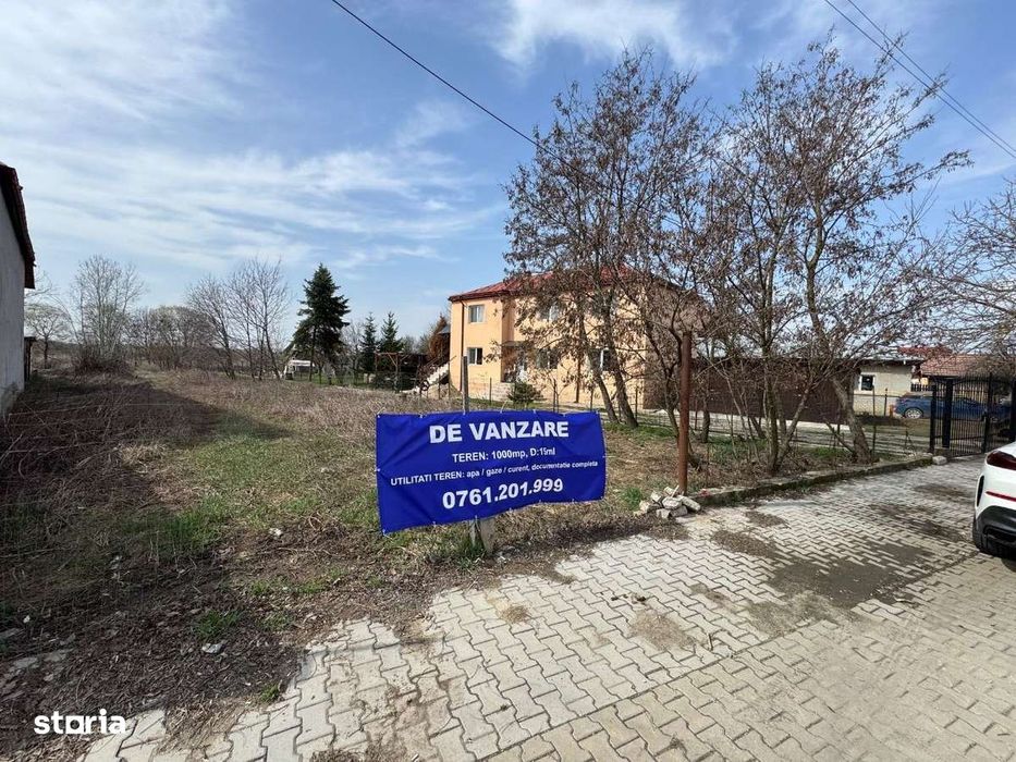 Teren pt constructie in Dragomirești 1000 mp