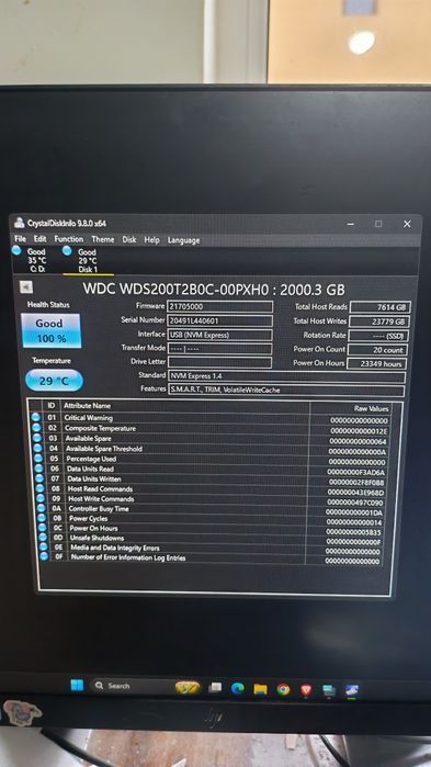 Ssd nvme 512gb..2TB testate 95-100%viata