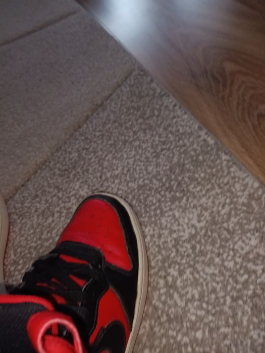 Nike Court Borough Mid 2 Roșu cu negru