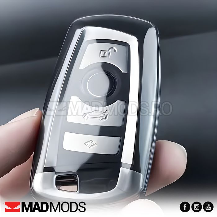 Husa transparenta slim protectie cheie BMW Seria 1 2 3 4 5 6 7 8 X i M