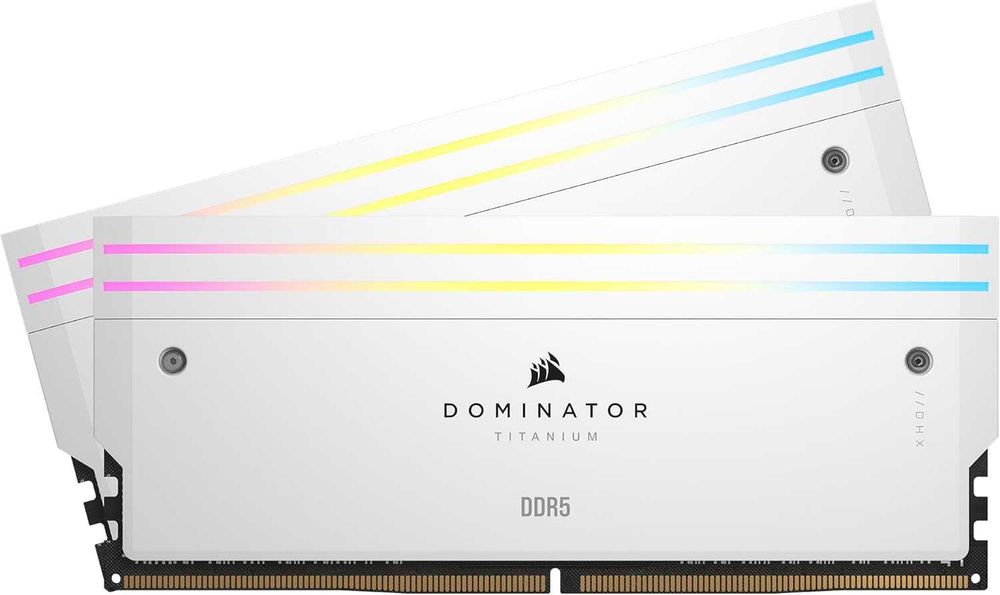 Рам памет Corsair Dominator Titanium White RGB DDR5 32GB (2X16GB) 6000Mhz Cl30