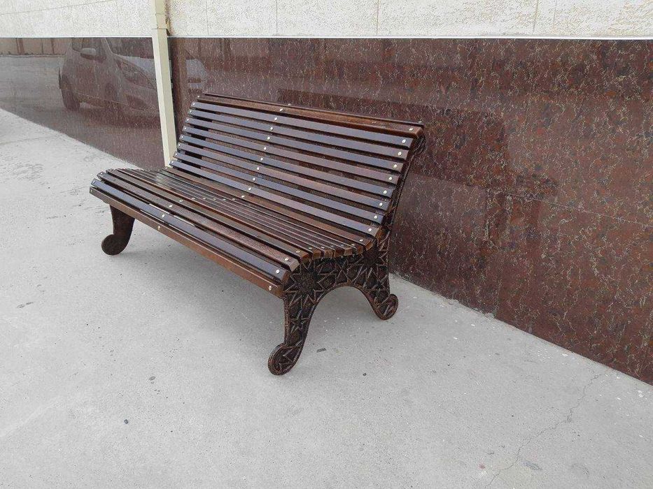 Чугуный скамейка