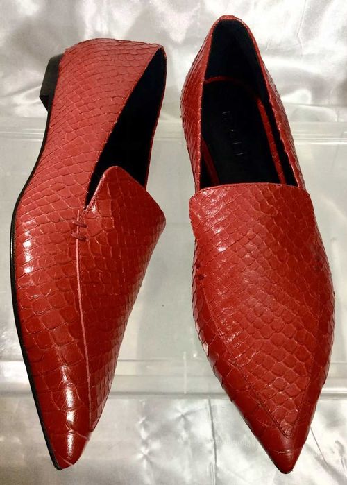Pantofi  dama M. GEMI Italy Snake Skin Red mr.38 noi la cutie