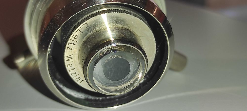 Lentilă condensatoare antică pentru microscop W.H. SEIBERT & WETZLAR, - 150 RON