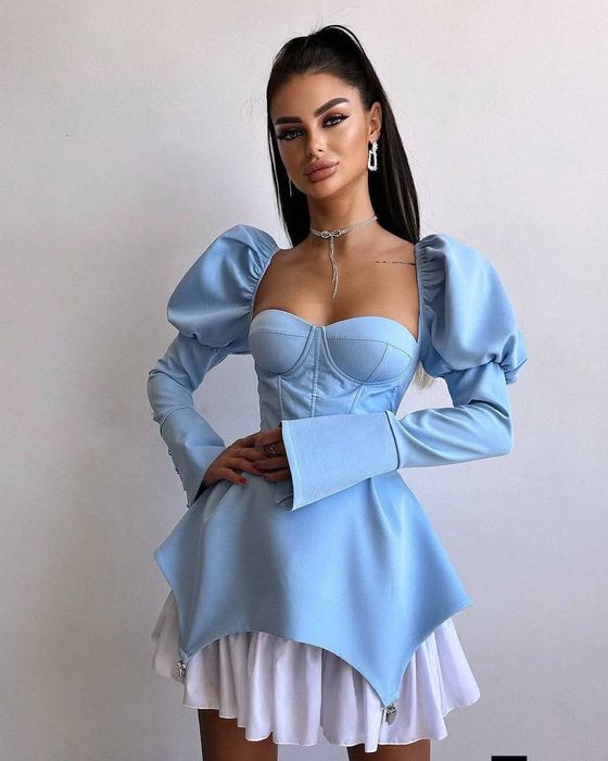 Рокля с финна кройка