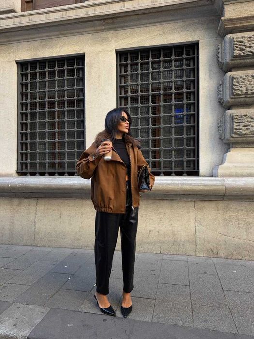 Дамско яке с пух