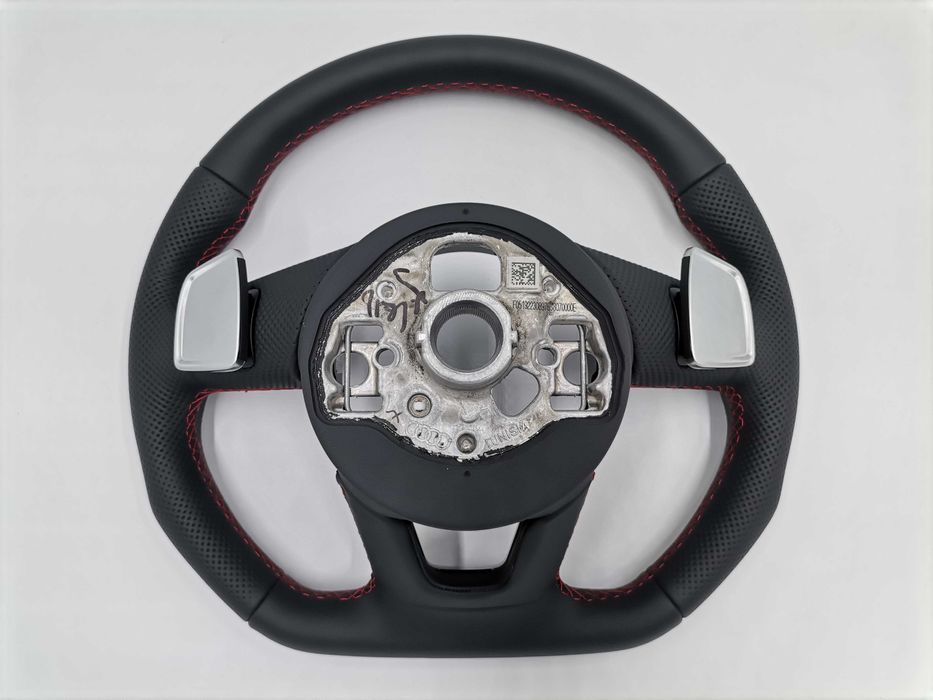 Нов OE Черен Кожен Спортен Волан с Лопатки Audi A3 S3 RS 8Y0419091Q LC