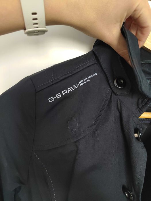 Дамски тренч от аутлет, G-Star RAW, размер XS, тъмносин, втален