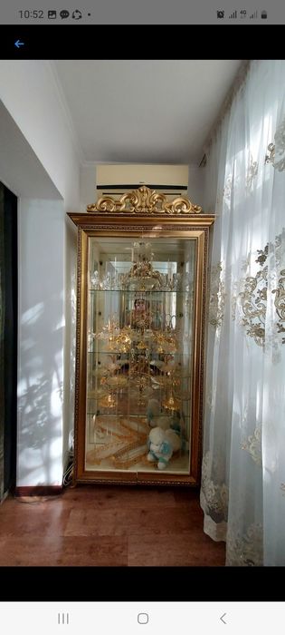 Горка стеклянная золотистый 2 штуки,   цена за одну