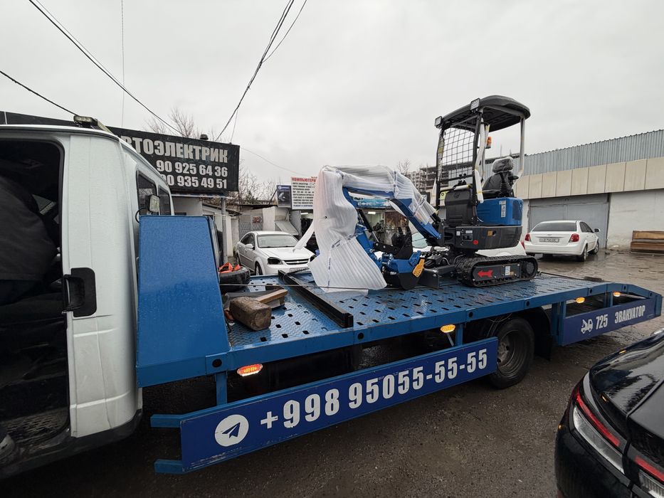 Mini Ekskovator xizmati Услуги Мини эксковатора