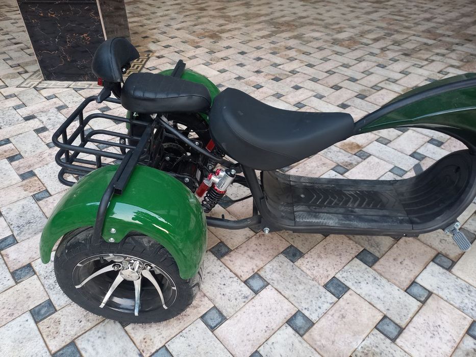 Электро скутер трех колёсный харли