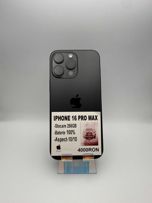 Iphone 16 PRO MAX 256 GB 100%