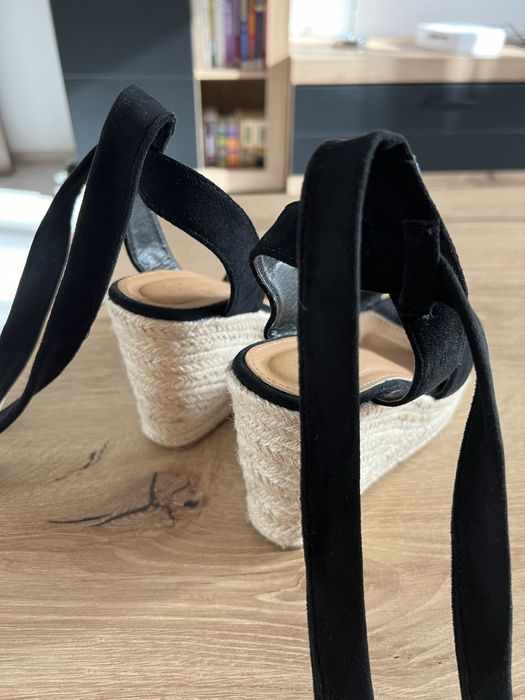 Sandale/espadrile negre Deezee, 36