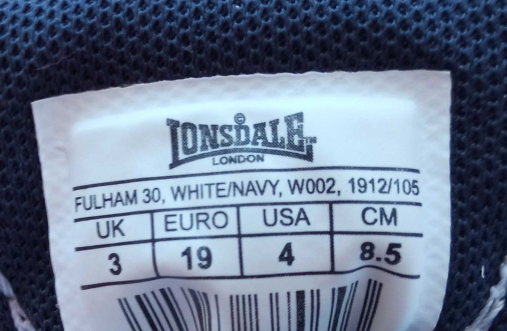 Бебешки маратонки Lonsdale Fulham Inf 30 EU19/UK3 унисекс