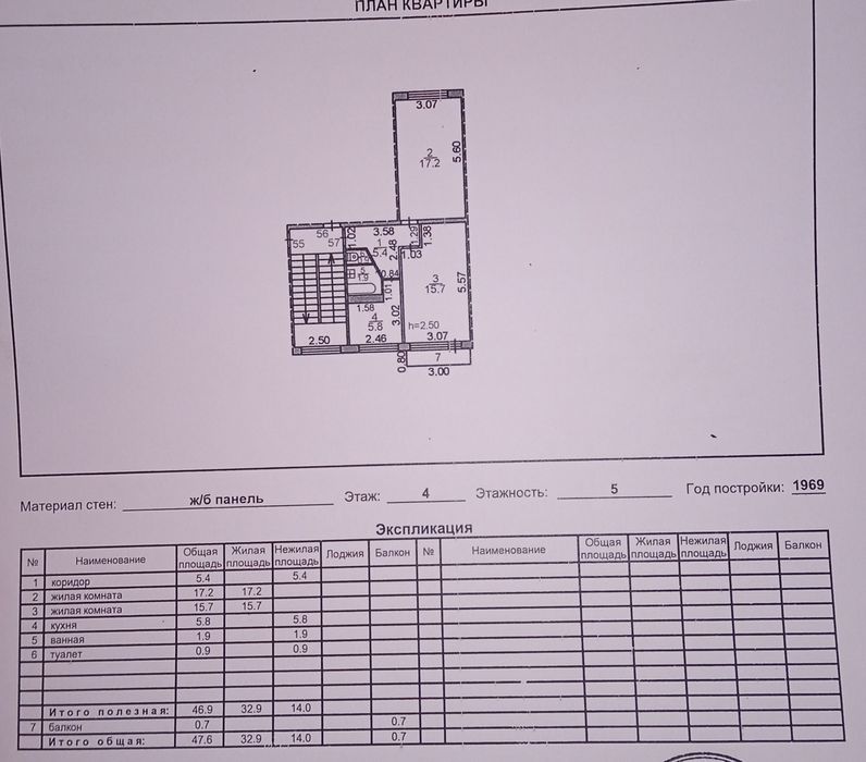 Продам 2-х комнатную квартиру