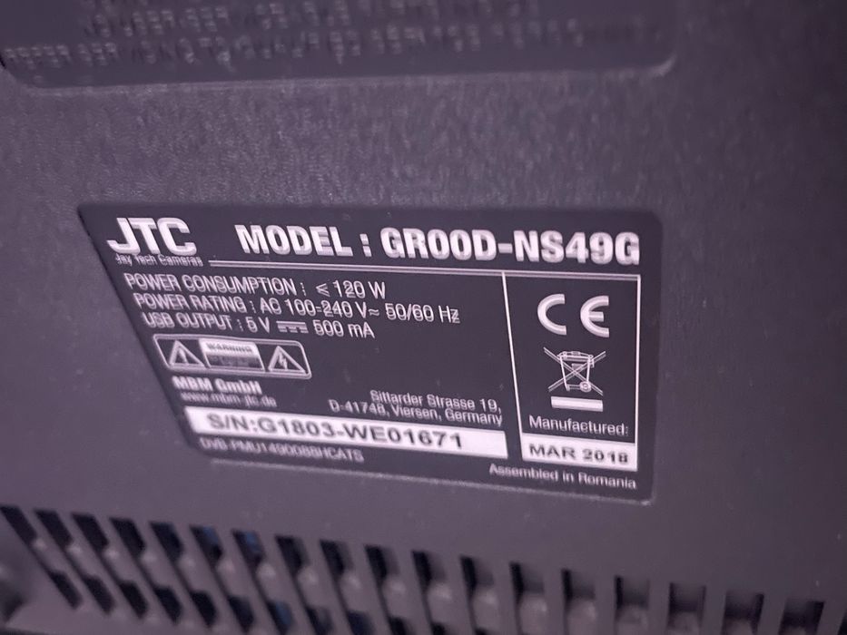 JTC Телевизор 50 inch