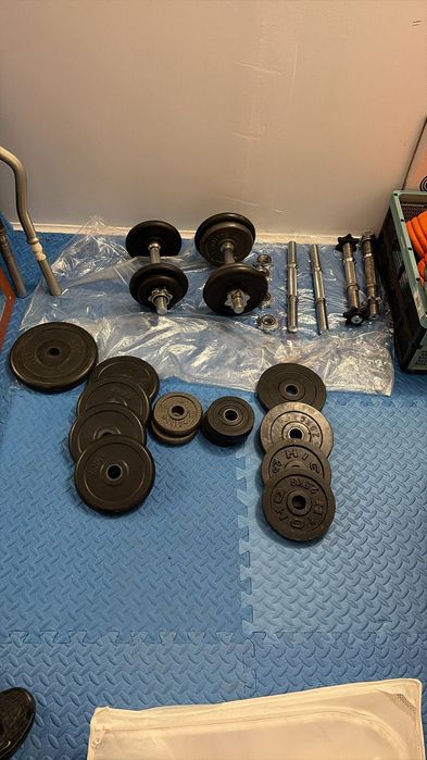 Фитнес тежести и лост за набиране