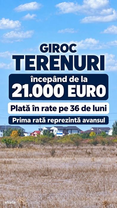 Vand teren parcelat pentru case sau blocrui | Giroc Calea Urseni