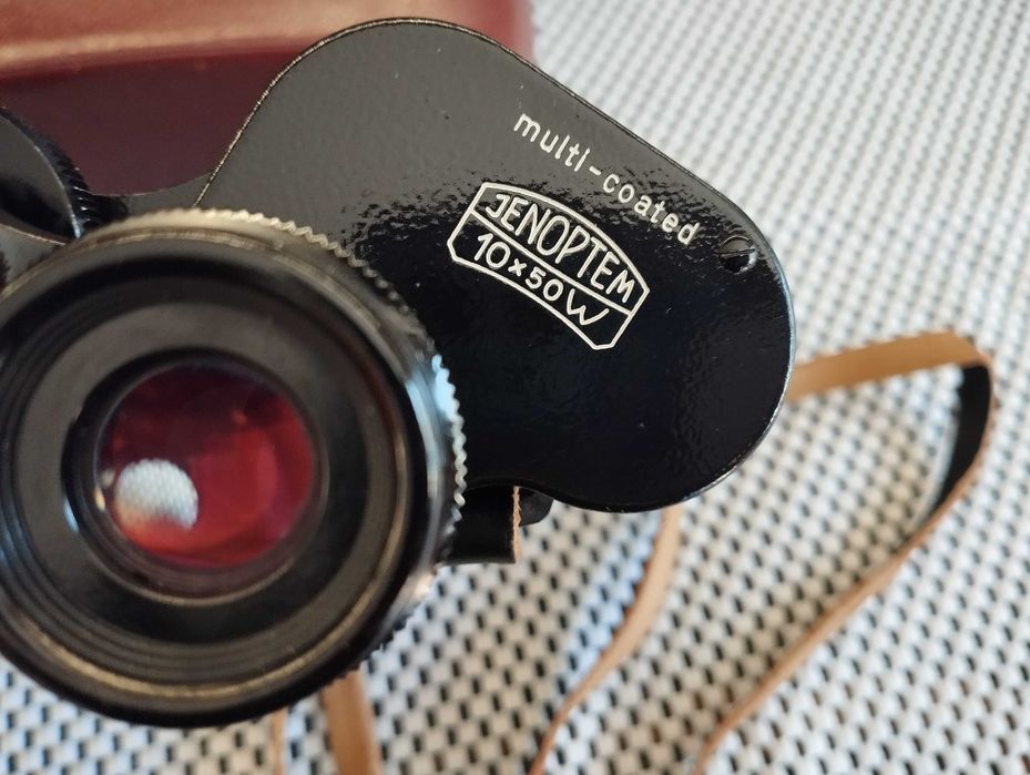 ТОП Бинокъл Carl Zeiss Jena-JENOPTEM-MULTI-COATED -10 х 50W-ГДР--като НОВ