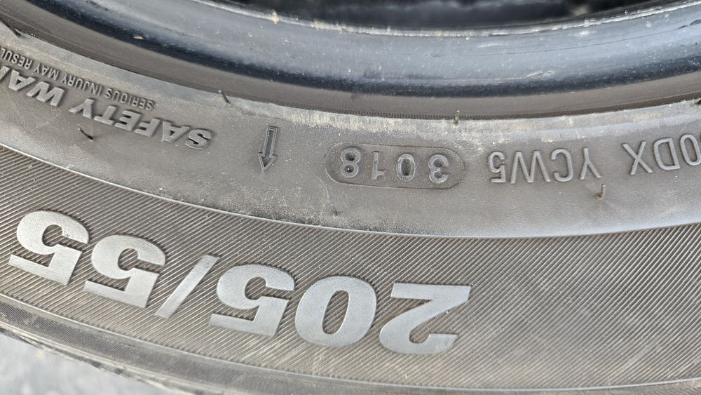 2бр като нови гуми 205 55 17 кумхо