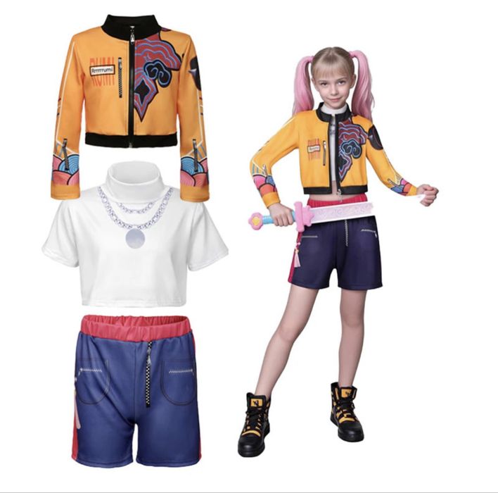 Детски костюм Кей Поп K-Pop Demon hunters, Руми/Зоуи, костюми  Rumi