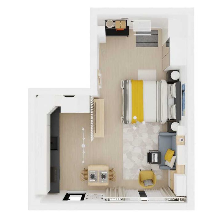 Garsonieră premium de închiriat | Icon Garden Residence | Obor – Moșilor | Prima închiriere